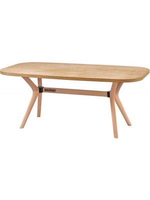 Masifart Alirio 170 Lik Meşe Poli Robus Masa Cilasız Ham