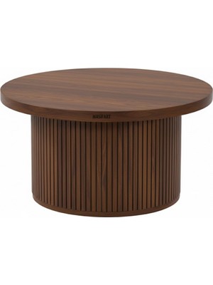 Masifart Lota Kayın Çizgili Orta Sehpa