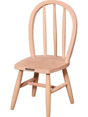 Masifart Bricius Ada Çocuk Sandalyesi Cilasız Ham