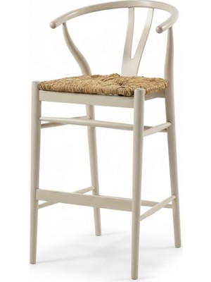 Masifart Luzy Hasırlı Danish Bar Sandalyesi