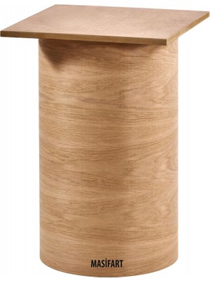 Masifart Numera Meşe Dar Silindir Ayak Cilasız Ham