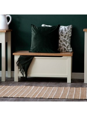 Masifart Candy Kapaklı Masif Tablalı Ahşap Sandık