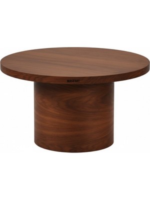 Masifart Virage Meşe Silindir Orta Sehpa