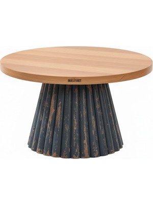 Masifart Titani Papatya Yuvarlak Orta Sehpa