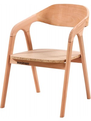 Masifart Onorio Hanzade Sandalye Cilasız Ham