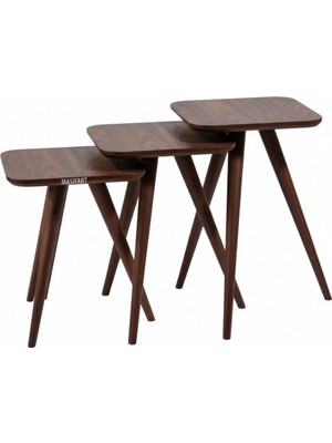 Masifart Aqua Kare Retro Zigon Sehpa