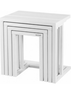 Masifart Anca 4 Lü Ceviz C Zigon Sehpa