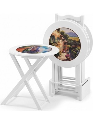 Masifart Porto No 115 Yuvarlak Çanta Zigon Sehpa