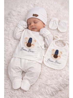 Lino Baby 5'li Kutulu %100 Pamuk Yeni Doğan Erkek Bebek Hastane Çıkışı