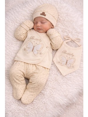 Lino Baby 5'li Kutulu %100 Pamuk Yeni Doğan Kız Bebek Hastane Çıkışı
