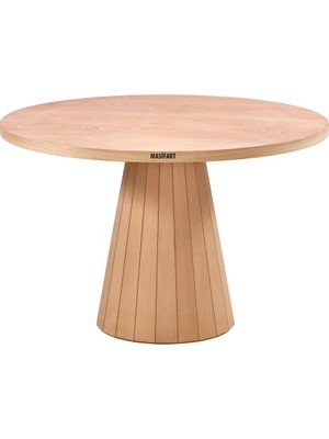 Masifart Port 110 Luk Kayın Geniş Line Masa Cilasız Ham