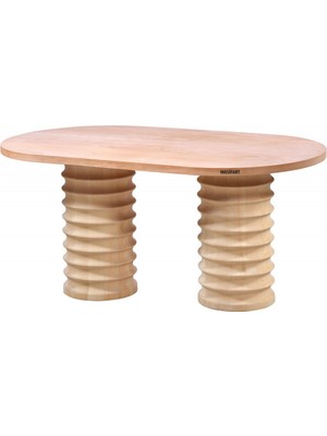 Masifart Pool 160 Lık Star Oval Masa Cilasız Ham