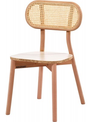 Masifart Junior Hasırlı Paris Sandalye Cilasız Ham