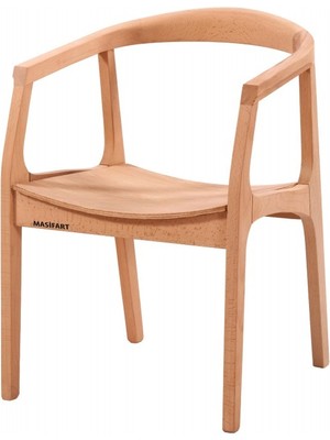 Masifart Aurora Nova Sandalye Cilasız Ham