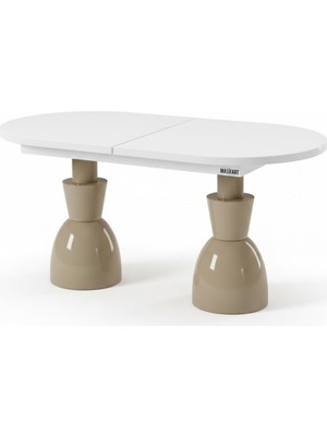 Masifart Asal 180 Lik Oval Oscar Açılır Yemek Masası