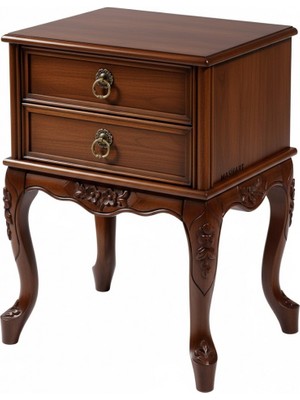 Masifart Concori King Dar Oymalı Komodin