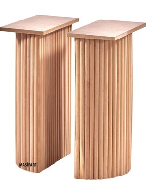 Masifart Dativus Yarım Ay Ptt Ayak (2 Li) Cilasız Ham