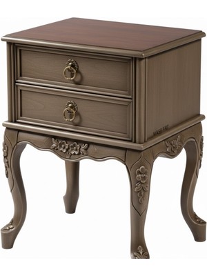 Masifart Concori King Dar Oymalı Komodin