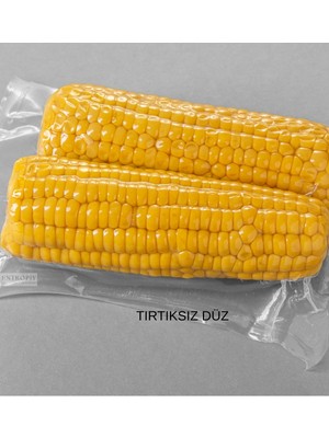 Entropiy Düz Vakum Poşeti 50 Adet -Ev Tipi Parlak Gıda Et Kuruyemiş Saklama ve Dondurmaya Uygun