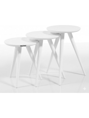 Masifart Cochlear Yuvarlak Retro Zigon Sehpa