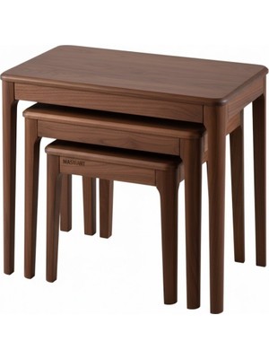 Masifart Candidus Soft Kayın Zigon Sehpa