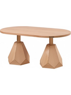 Masifart Guilie 180 Lik Pırlanta Oval Yemek Masası