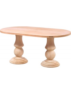 Masifart Orabil 200 Lük Vazo Oval Masa Cilasız Ham