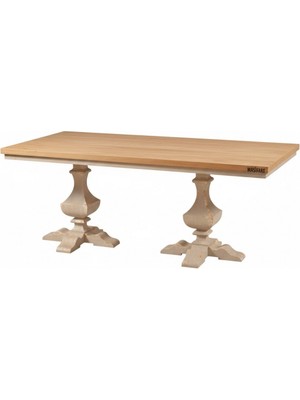 Masifart Carme 240 Lık Kesme Dikdörtgen Yemek Masası