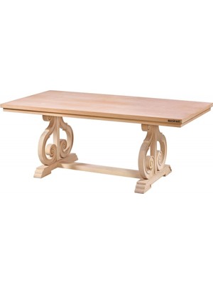 Masifart Laurent 200 Lük Nota Dikdörtgen Masa Cilasız Ham