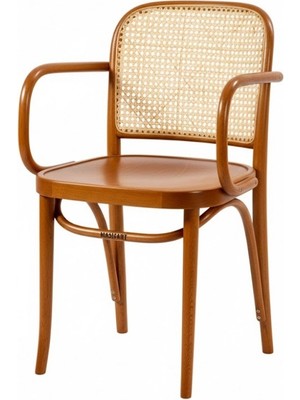 Masifart Antimo Hasırlı Kollu Petek Sandalye