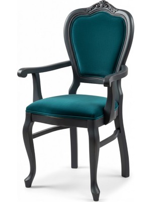 Masifart Venecia Klasik Oymalı Kollu Sandalye