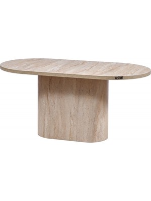 Masifart Brok Yapay Traverten 200 Lük Oval Milano Masa