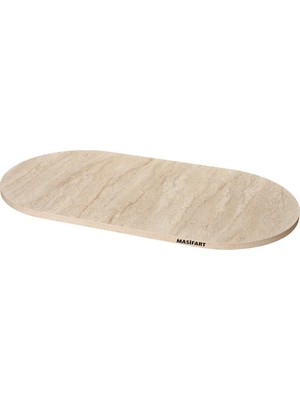 Masifart Lulu Yapay Traverten 160 Lık Oval Tabla