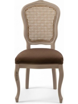 Masifart Honnor Hasırlı Italyan Oymalı Sandalye