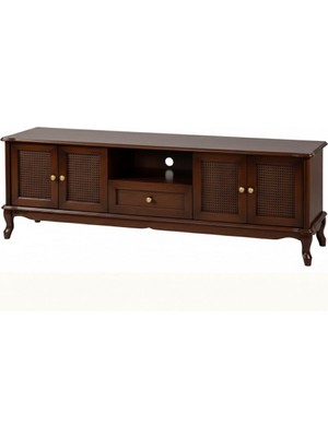 Masifart Talus Hasırlı 180 Lik Lükens Tv Ünitesi