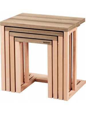 Masifart Anca 4 Lü Ceviz C Zigon Cilasız Ham