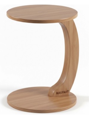 Masifart Crus Mdf Yuvarlak C Servis Sehpası