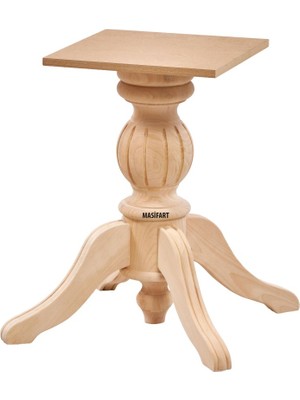 Masifart Maisie Fitilli Kısa Baba Ayak Cilasız Ham