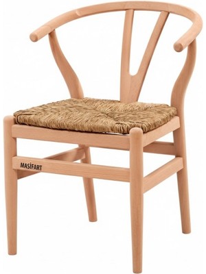 Masifart Lowry Hasırlı Danish Sandalye