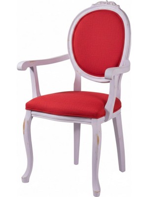 Masifart Florenti Madalyon Oymalı Kollu Sandalye