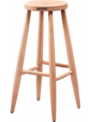 Masifart Horacia Kırlangıç Bar Taburesi Cilasız Ham