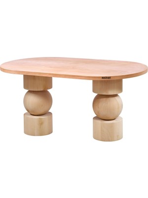 Masifart Eftina 160 Lık Bohem Oval Masa Cilasız Ham