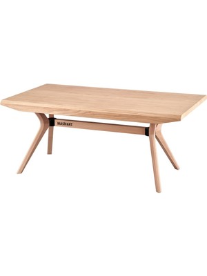 Masifart Dirca Poli Meşe Masa Cilasız Ham