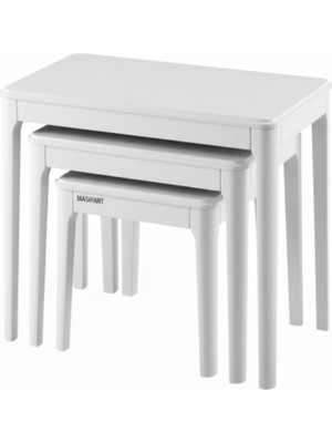 Masifart Candidus Soft Kayın Zigon Sehpa