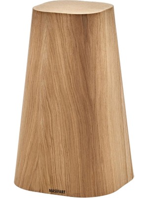 Masifart Fluere Meşe Ela Konik Ayak Cilasız Ham