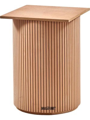 Masifart Opito Geniş Çizgili Ayak Cilasız Ham