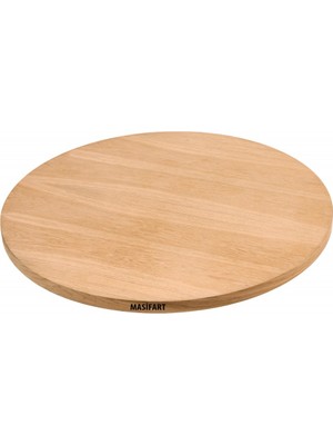 Masifart Bradford Meşe 110 Luk Yuvarlak Tabla Cilasız Ham