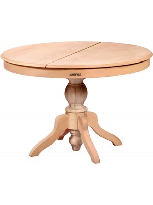 Masifart Rozet 120 Lik Yuvarlak Baba Açılır Masa Cilasız Ham