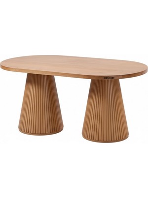 Masifart Apole 180 Lik Fıçı Çizgili Oval Yemek Masası