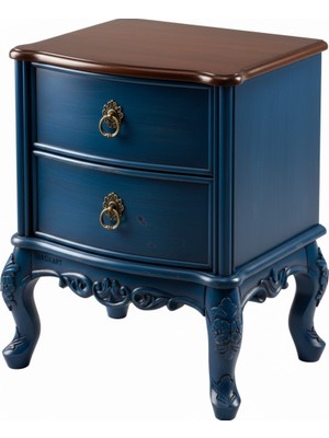 Masifart Aureol Barcelona Geniş Oymalı Komodin